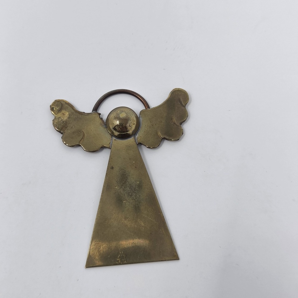 Vintage Brass Angel Book Marker Mexico‎